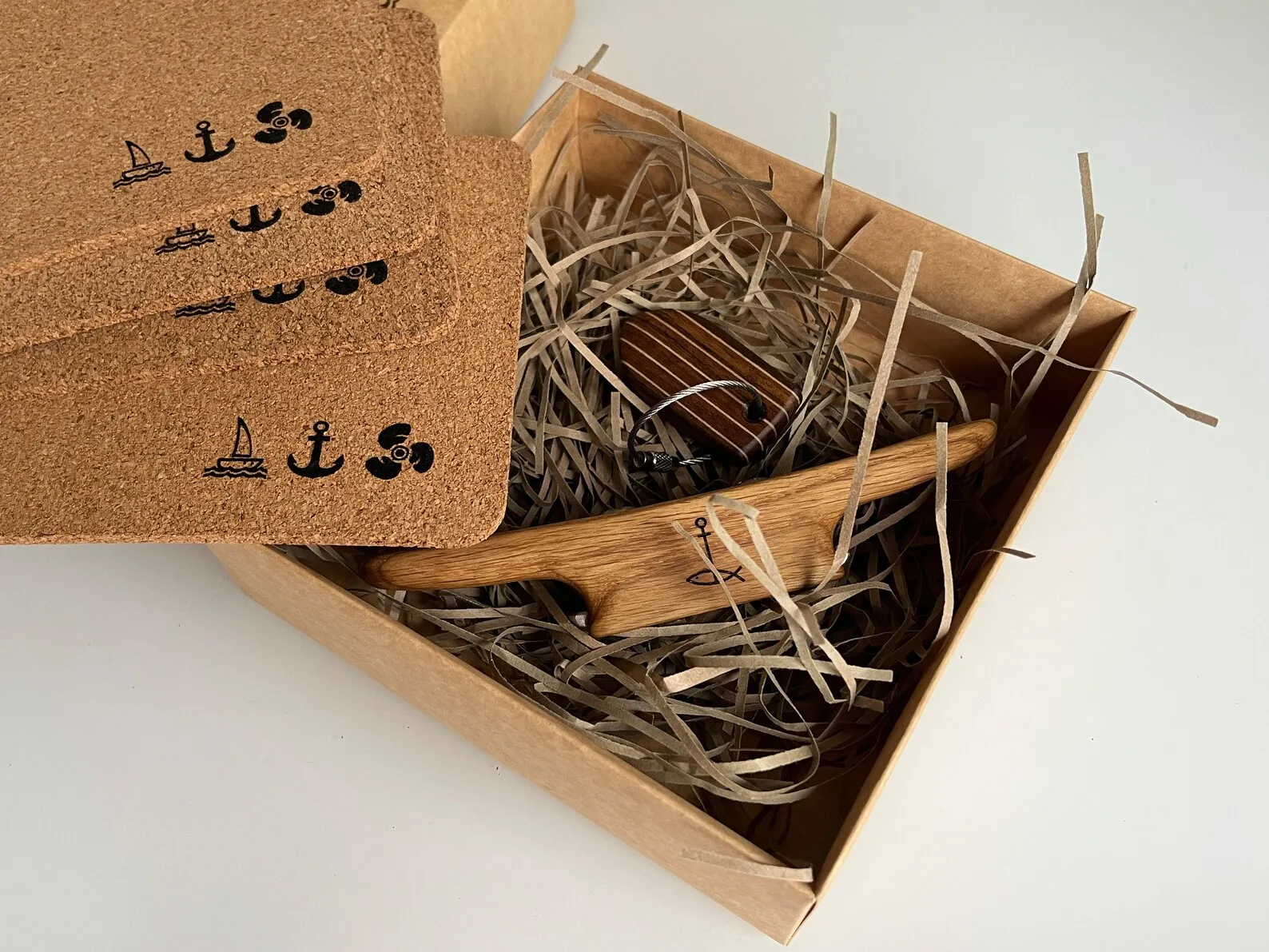 The full set arranged on a workbench with wood shavings nearby